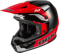 Kinetic Dbk Helmet Black/Red/Grey Xs