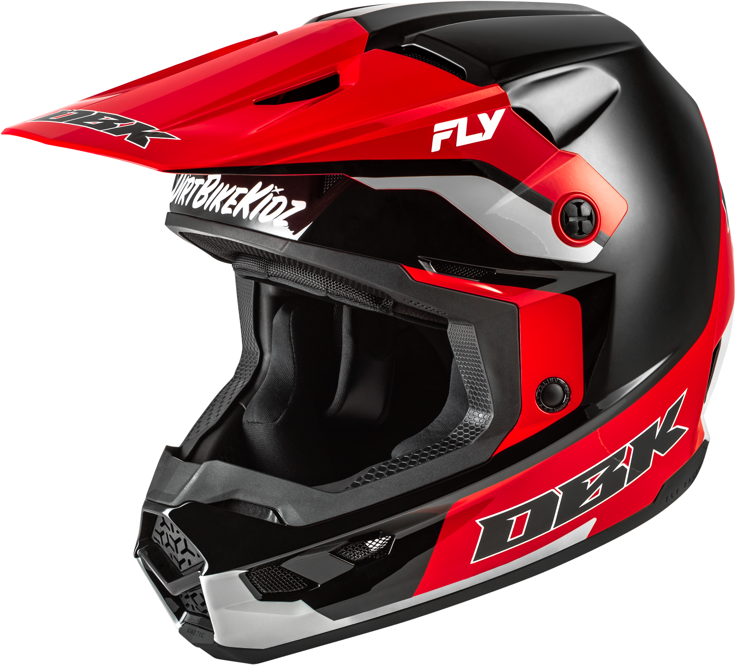 Kinetic Dbk Helmet Black/Red/Grey 2x