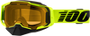 Armega Snowmobile Goggle Neon Ylw W/ Yellow Lens
