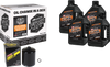 V Twin Oil Change Kit Evo Mineral Black Filer