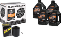 V Twin Oil Change Kit Evo Mineral Black Filer