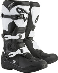 Alpinestars Tech 3 Boots Black/White Size 14 - Part Number 2013018-12-14