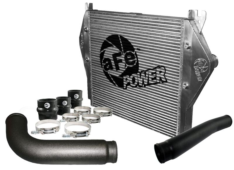 aFe BladeRunner 3in Black Intercooler Tubes Hot & Cold Side Kit for 13-14 Dodge RAM Diesel 6.7L (td)