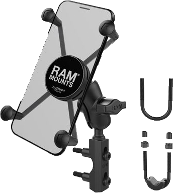 X Grip Large Phone Mount W/Brake/Clutch Res Base Short