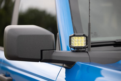 LED Light Kit | Ditch Mount | 2" Black Pair | Amber DRL | Ford Bronco (21-25) | 71049