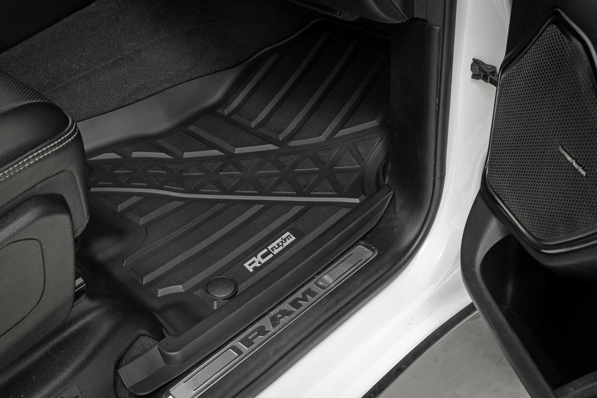 Flex-Fit Floor Mats | FR & RR | Crew | Ram 1500 (19-24)/1500 TRX (21-24) | FF-31422