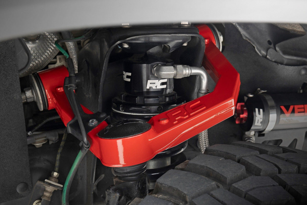 Red Forged Upper Control Arms | 3.5" Of Lift | Toyota 4Runner (10-24)/Tacoma (05-23)  | 74201ARED