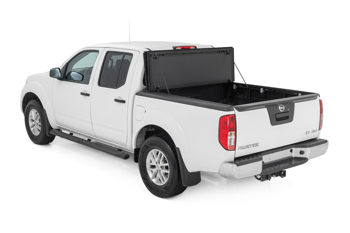 Hard Tri-Fold Flip Up Bed Cover | 5' Bed | Nissan Frontier 2WD/4WD (05-21) | 49520501