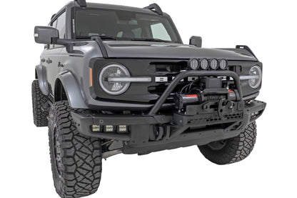 Safari Bar | 3.5" Round LED (Pair) | Black | Amber DRL | OE Modular Steel | Ford Bronco (21-25) | 51111