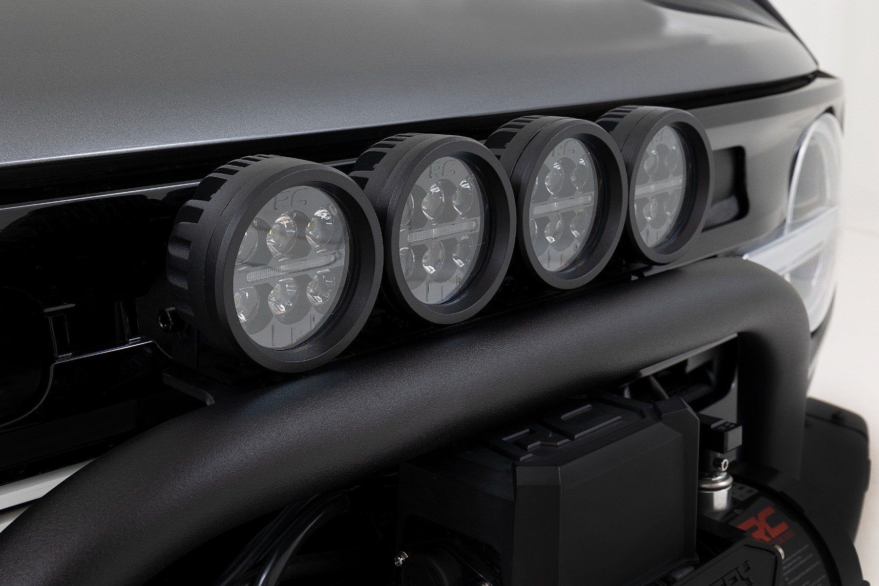 Safari Bar | 3.5" Round LED (Pair) | Black | Amber DRL | OE Modular Steel | Ford Bronco (21-25) | 51111