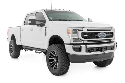 Rough Country | Nerf Steps | Cab Length | Crew | Ford F-150/Lightning/F-250/F-350/Raptor (15-26) | RCF1596CCB