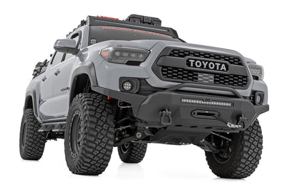 Rough Country | LED Fog Light Kit | 3.5 Inch Round Black Series | Amber DRL | Toyota Tacoma (16-23) | 71095