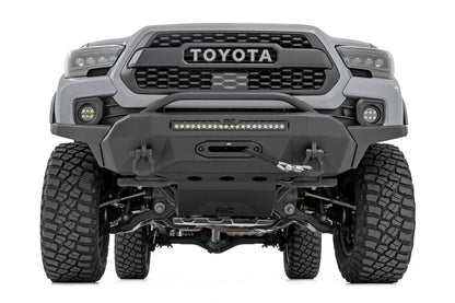 Rough Country | LED Fog Light Kit | 3.5 Inch Round Black Series | Amber DRL | Toyota Tacoma (16-23) | 71095