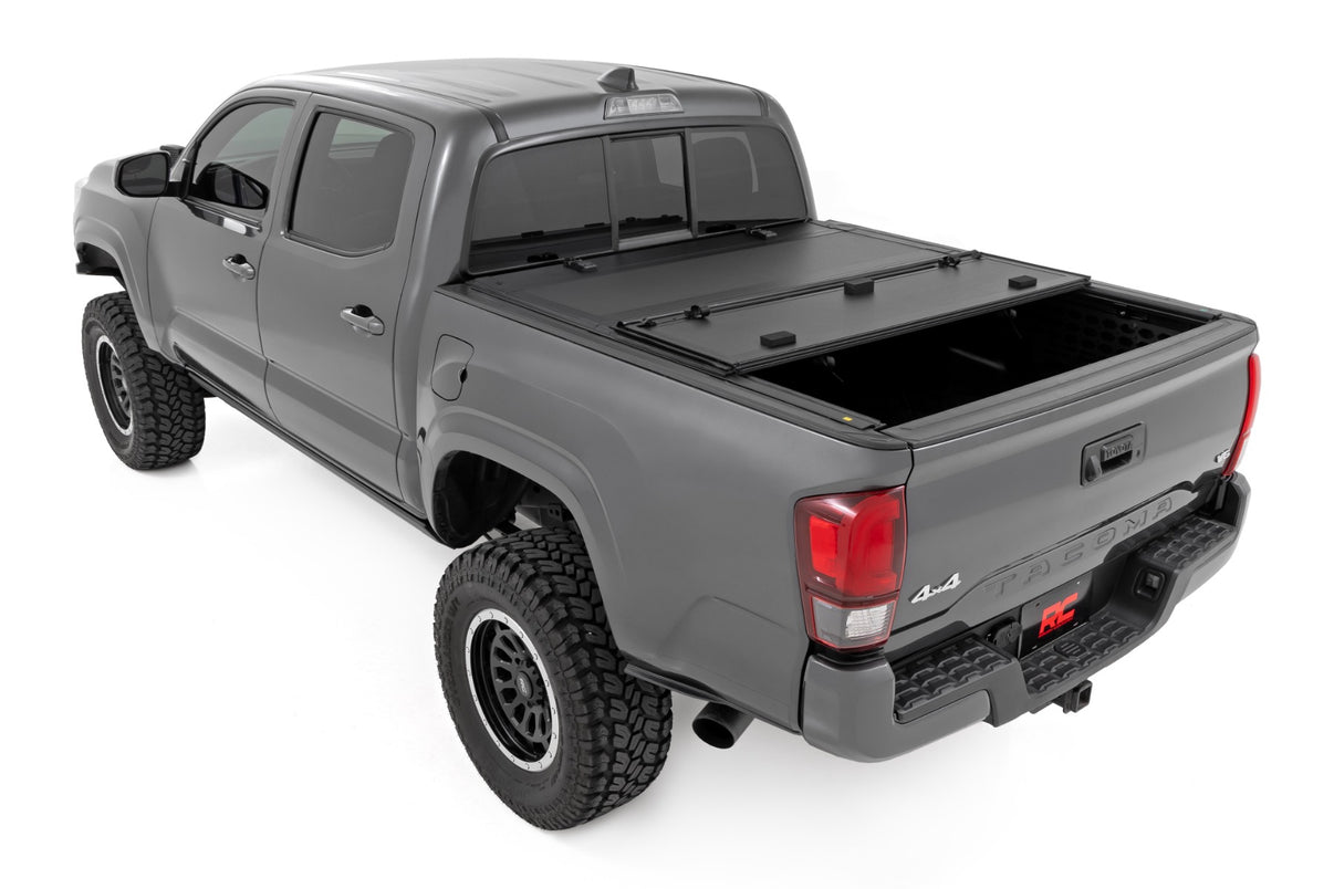 Hard Tri-Fold Flip Up Bed Cover | 6' Bed | Toyota Tacoma 2WD/4WD (2016-2023) | 49420600