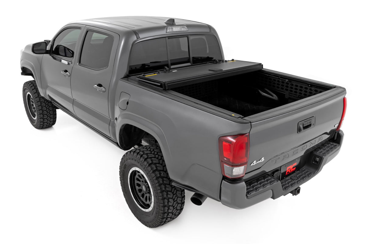 Hard Tri-Fold Flip Up Bed Cover | 5' Bed | Toyota Tacoma 2WD/4WD (2005-2015) | 49415500