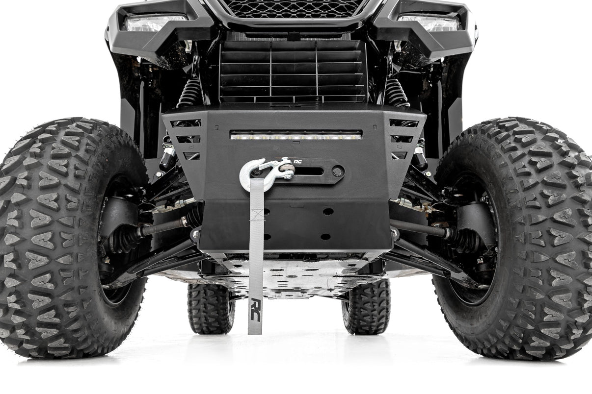 Winch Plate | 10" Black Slimline | Honda Pioneer 520 | 92078