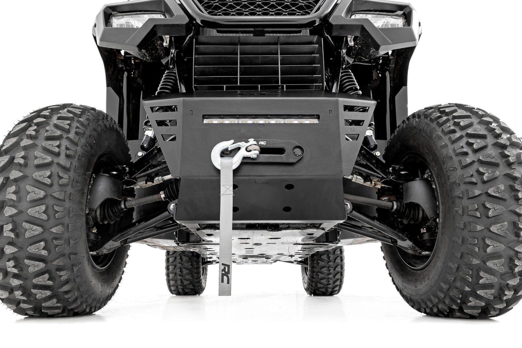 Winch Plate | 4500-LB Winch | 10" Black Slimline | Honda Pioneer 520 | 92079