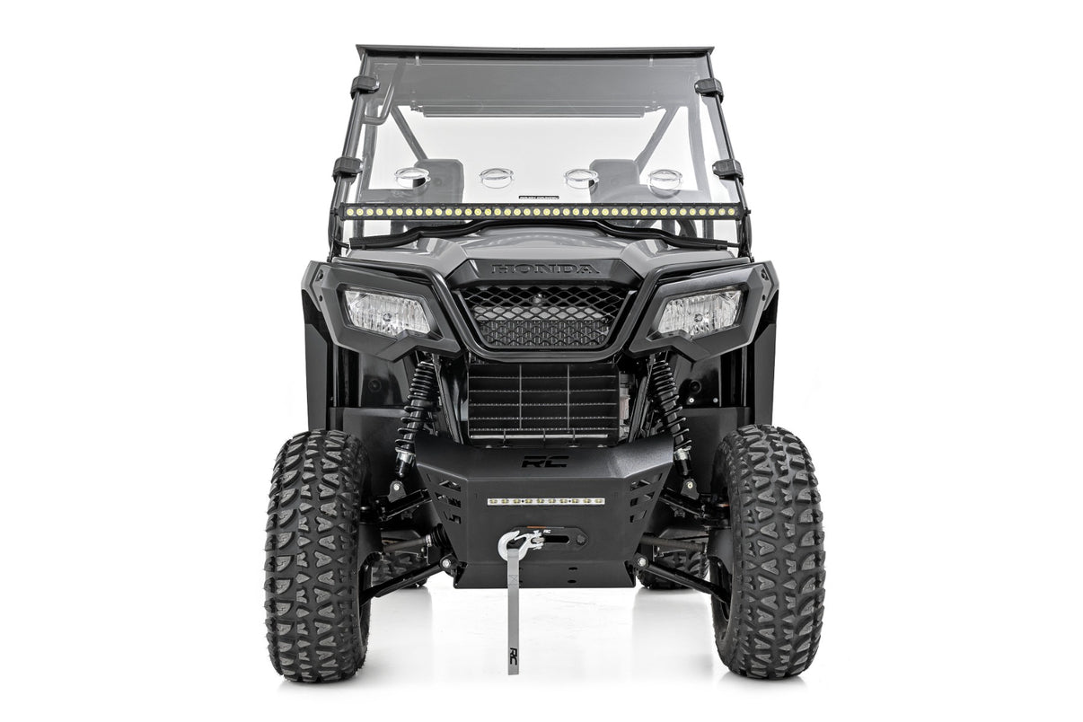 Winch Plate | 4500-LB Winch | 10" Black Slimline | Honda Pioneer 520 | 92079
