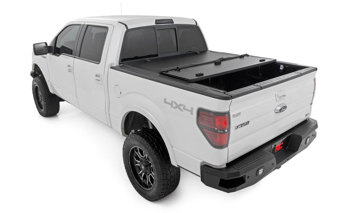 Hard Tri-Fold Flip Up Bed Cover | 6'7" Bed | Ford F-150 2WD/4WD (2004-2014) | 49214650