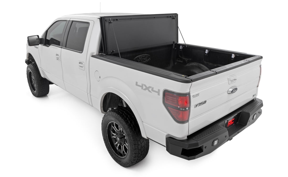 Hard Tri-Fold Flip Up Bed Cover | 5'7" Bed | Ford F-150 2WD/4WD (2004-2014) | 49214550