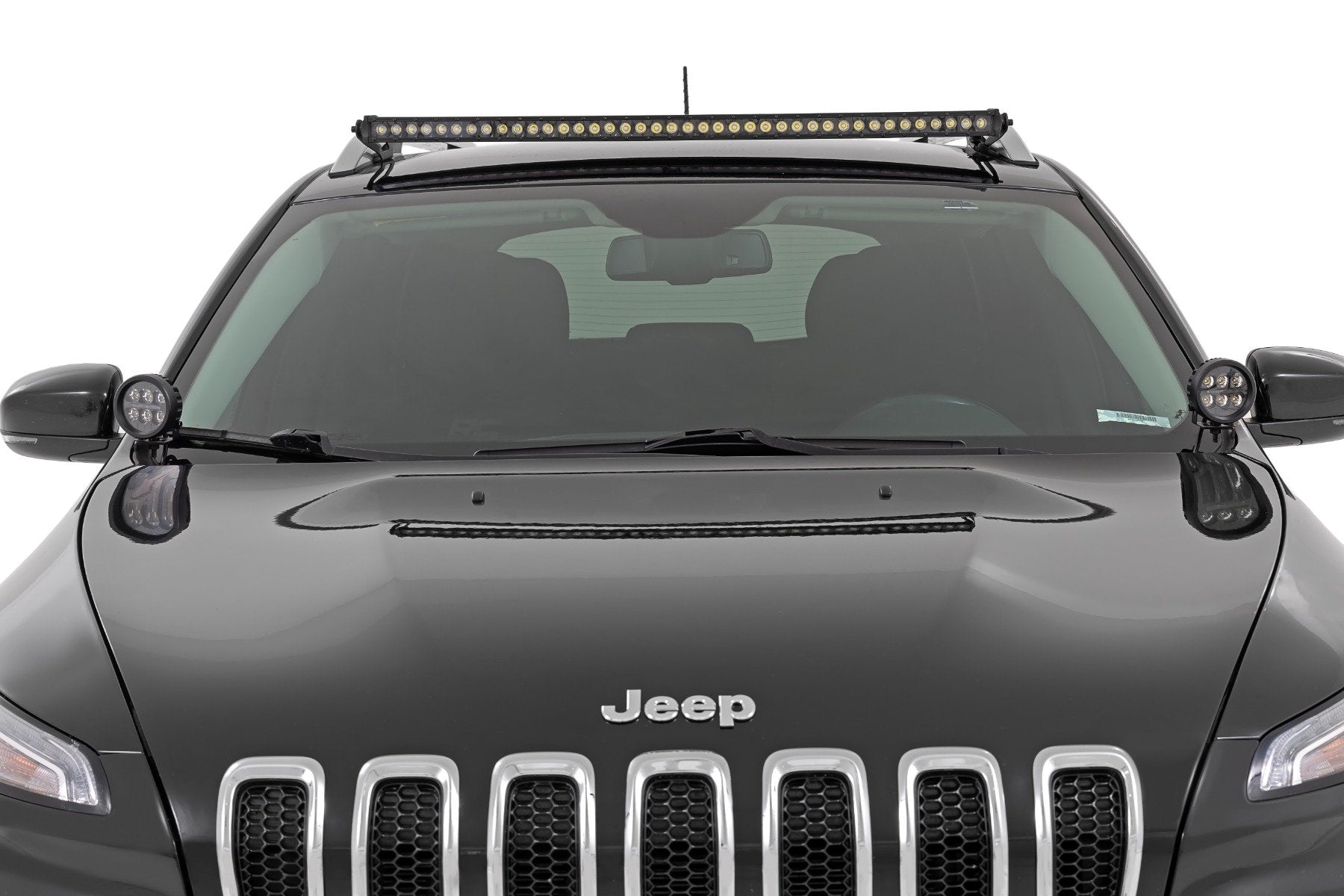 LED Light Kit | Ditch Mount | 2" Black Pair | White DRL | Jeep Cherokee KL (14-21) | 70080