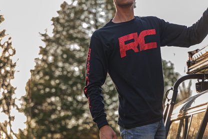 Rough Country | Rough Country Long Sleeve | RC Tread Sleeve | Black| LG | 84099LG