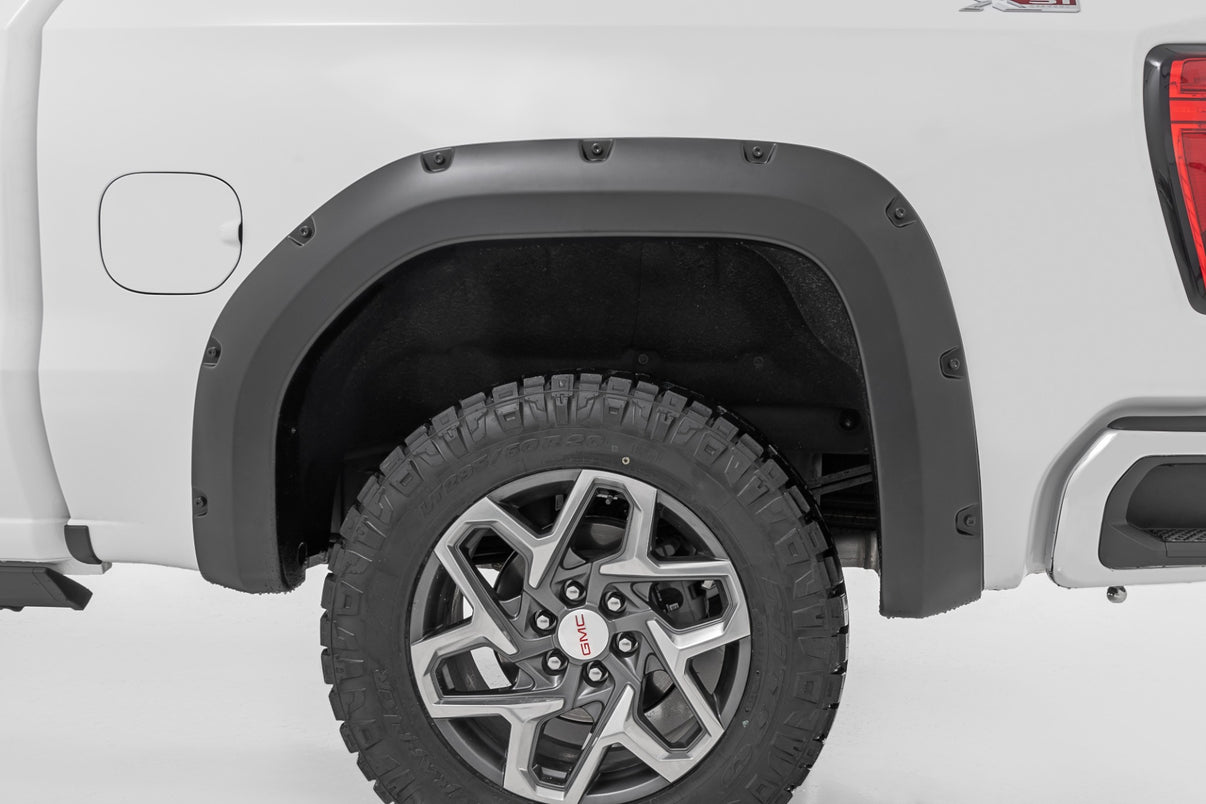 Pocket Fender Flares | GBA Black | GMC Sierra 1500 2WD/4WD (2019-2025 & Classic) | F-C11950A-GBA