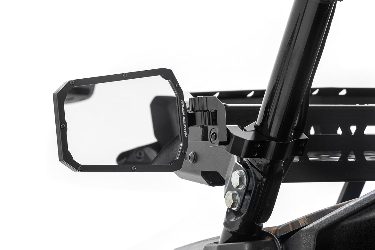 UTV Aluminum Side View Mirrors | Horizontal | 99209