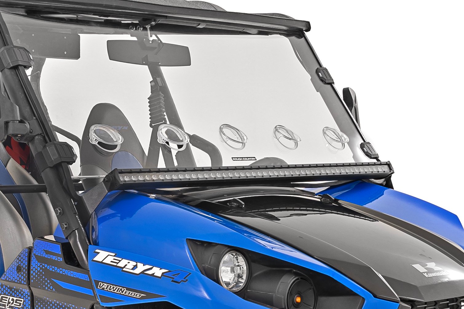 LED Light Kit | Cage Mount | 50" Black Single Row | Kawasaki Teryx 4 1000/Teryx4 800  | 94015