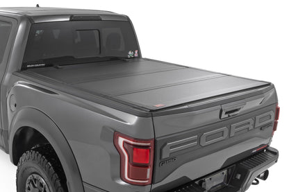 Rough Country | Hard Tri-Fold Flip Up Bed Cover | 6'7" Bed | Ford F-150 2WD/4WD (2021-2026) | 49225650