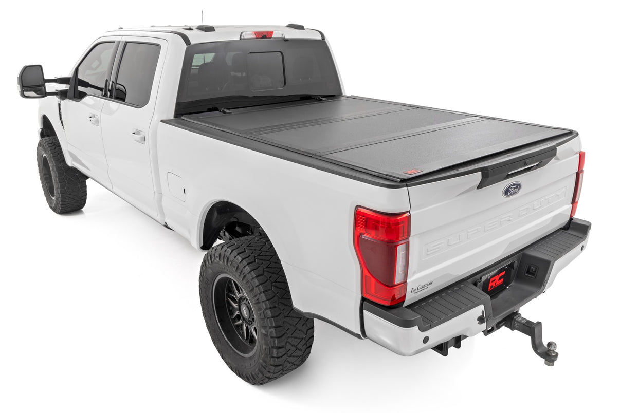 Hard Tri-Fold Flip Up Bed Cover | 6'10" Bed | Ford F-250/F-350 Super Duty (17-25) | 49220651