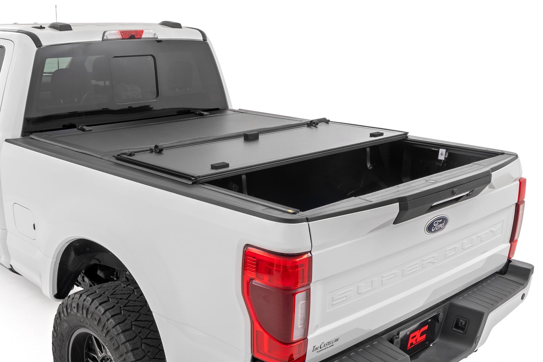 Hard Tri-Fold Flip Up Bed Cover | 6'10" Bed | Ford F-250/F-350 Super Duty (17-25) | 49220651