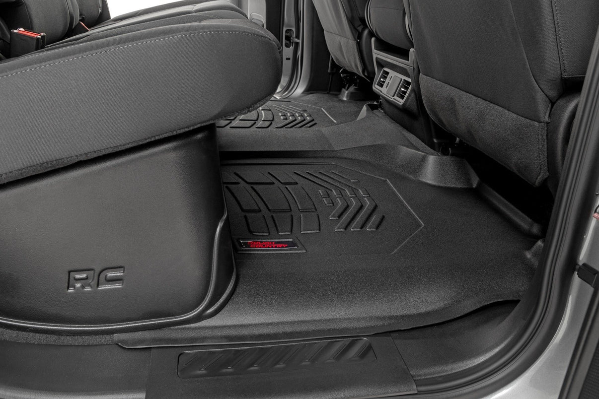 Sure-Fit Floor Mats | FR & RR | FR Over Hump | Crew | Chevy/GMC 1500/2500HD/3500HD (19-25) | SM21613