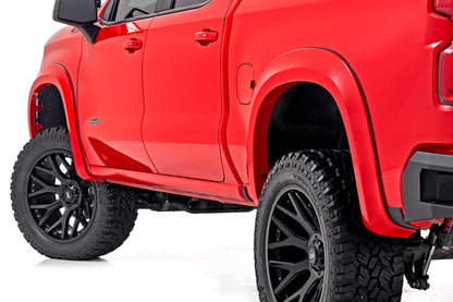 Rough Country | Sport Fender Flares | GBD Cypress Gray | Chevy Silverado 1500 2WD/4WD (19-26) | S-C12210-GBD