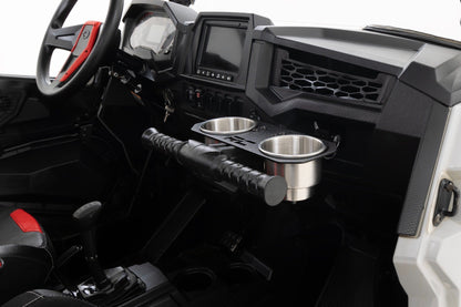 Passenger Grip Handle Dual Cup Holder | Polaris RZR Turbo R 4  | 93058