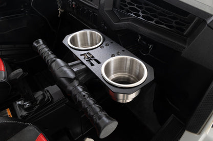 Passenger Grip Handle Dual Cup Holder | Polaris RZR Turbo R 4  | 93058