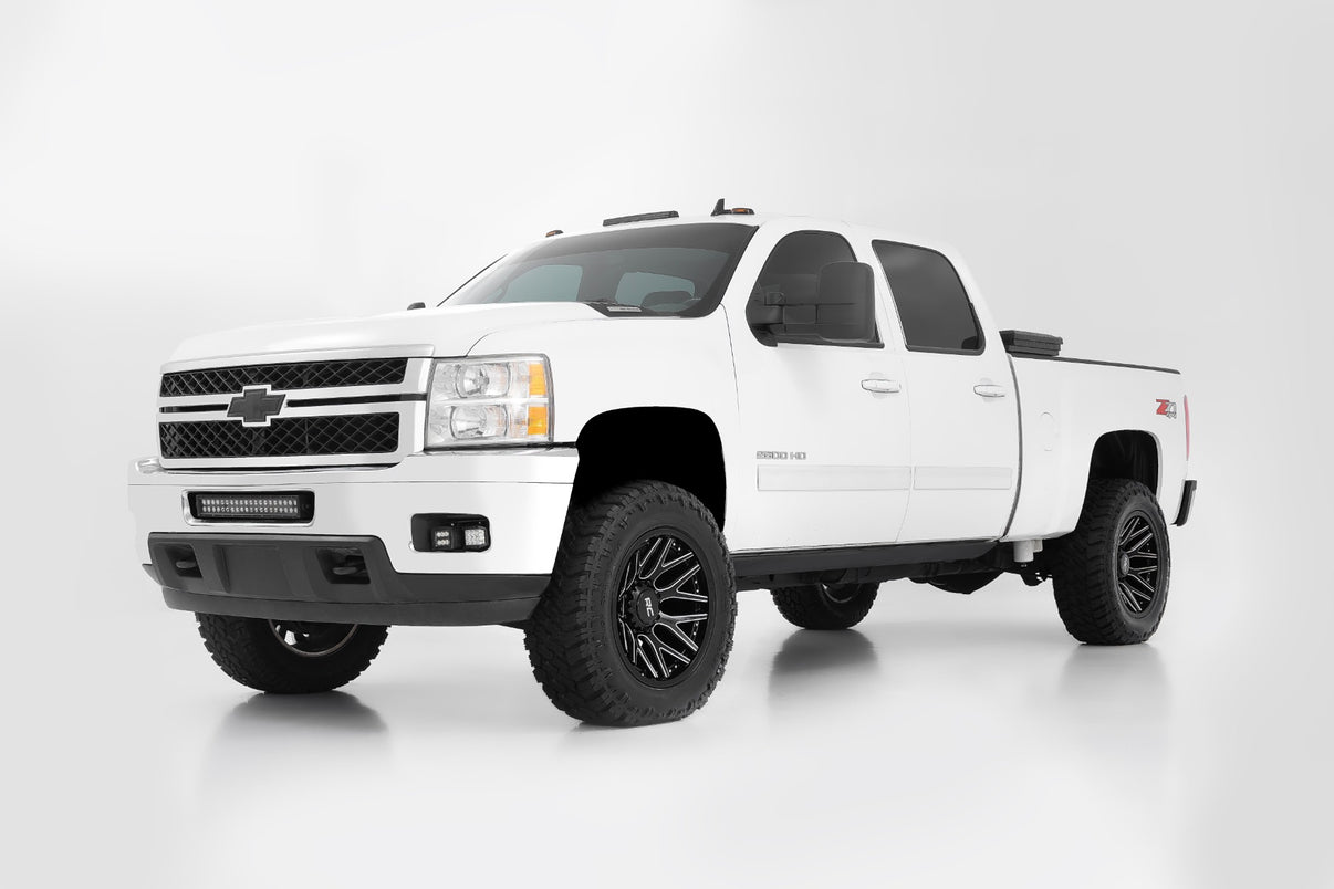 Rough Country 95 Series Wheel | One-Piece | Gloss Black Machined | 20x10 | 8x180 | -19mm | 95201006M