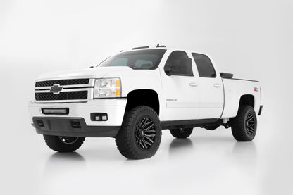 Rough Country 95 Series Wheel | One-Piece | Gloss Black Machined | 20x10 | 8x180 | -19mm | 95201006M