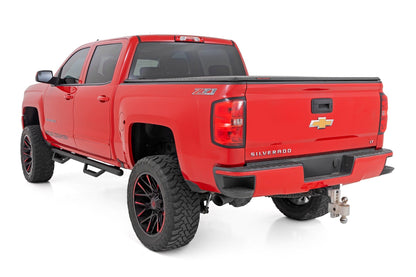 Rough Country | Nerf Steps | Cab Length | Extended Cab | 6'7" Bed | Chevy/GMC 1500 (14-18 & Classic) | RCC1489QCB