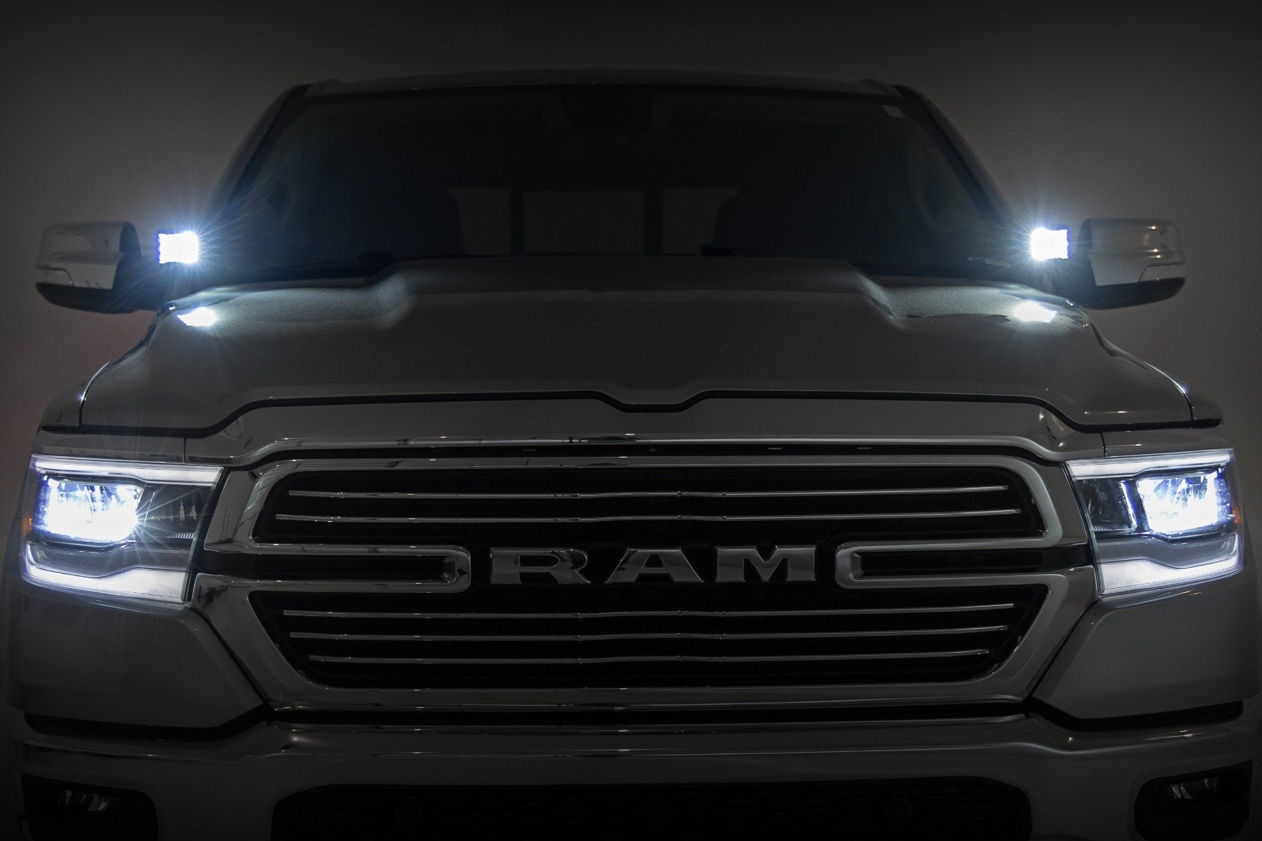 LED Light Kit | Ditch Mount | 2" Black Pair | White DRL | Ram 1500 (19-25) | 82292