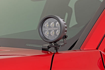 LED Light Kit | Ditch Mount | Black Series Round | 3.5 Inch | Amber DRL | Toyota Tacoma (24-25) | 72106