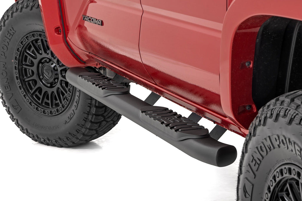 Oval Nerf Step | Double Cab | Black | Toyota Tacoma 2WD/4WD (2024-2025) | 21017
