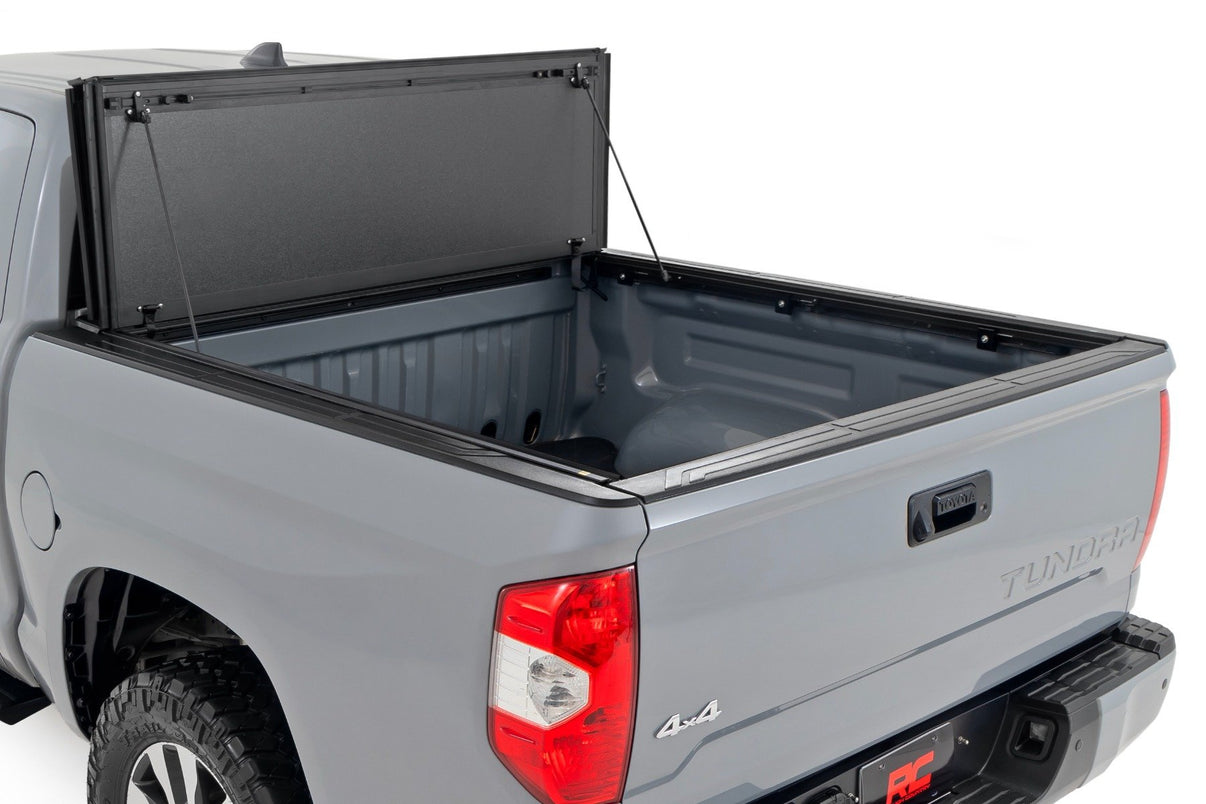 Hard Tri-Fold Flip Up Bed Cover | 5'7" Bed | Toyota Tundra 2WD/4WD (07-21) | 49414551
