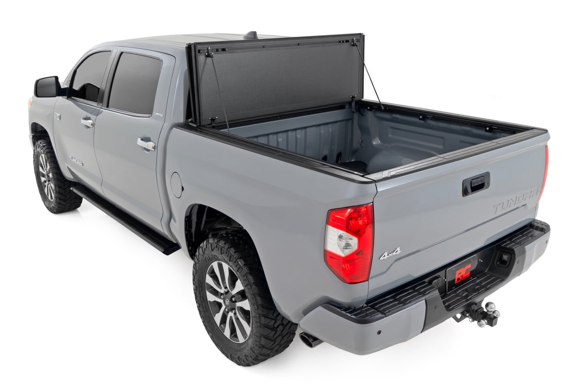 Hard Tri-Fold Flip Up Bed Cover | 5'7" Bed | Toyota Tundra 2WD/4WD (07-21) | 49414551