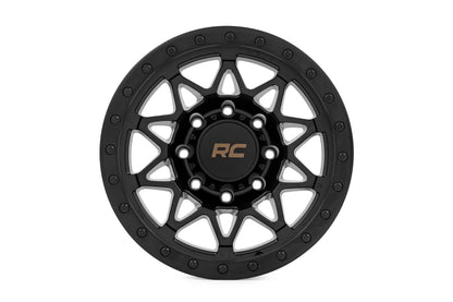 Rough Country 78 Series Wheel | Simulated Beadlock | Black | 18x9 | 8x170 | -12mm | 78181211B