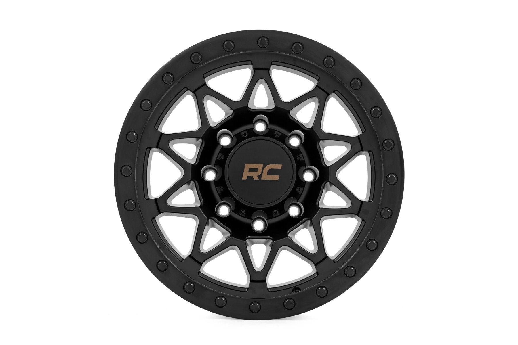Rough Country 78 Series Wheel | Simulated Beadlock | Black | 18x9 | 8x170 | 0mm | 78180911B