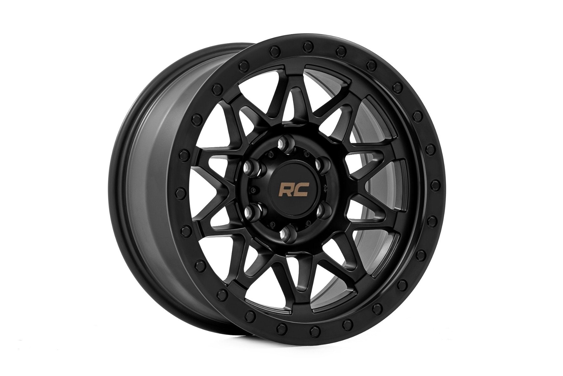 Rough Country 78 Series Wheel | Simulated Beadlock | Black | 17x8.5 | 5x4.5 | +0mm | 78170913B