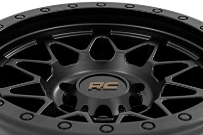 Rough Country 78 Series Wheel | Simulated Beadlock | Black | 18x9 | 6x5.5 | +0mm | 78180912B