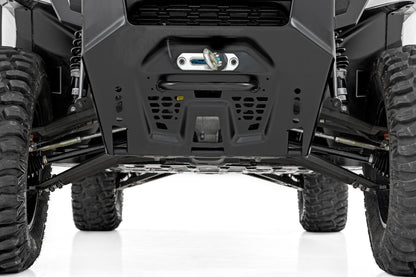 Rough Country | Black Aluminum Control Arms | 2" Forward Offset | Polaris Ranger XP 1000 | 93174BLK