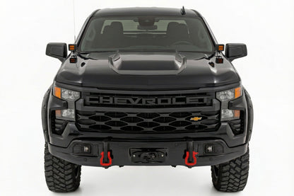 Rough Country | Front FXS Bumper | 12000S | GBA Black | Chevy Silverado 1500 2WD/4WD (23-26) | 13007-GBA